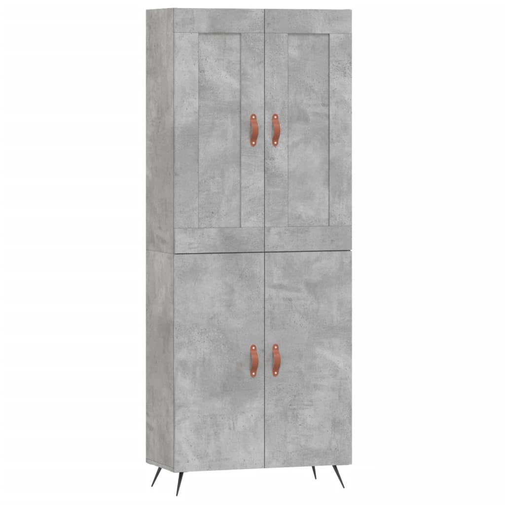 Skap Betonggrå 69,5x34x180 cm
