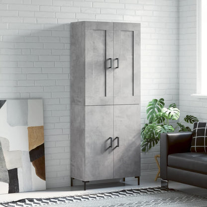 Skap Betonggrå 69,5x34x180 cm