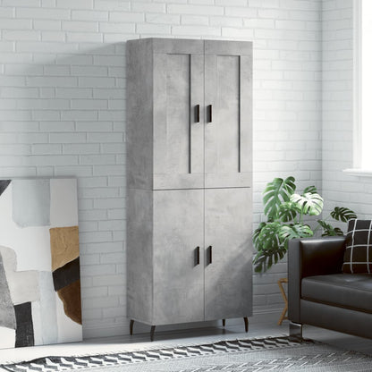 Skap Betonggrå 69,5x34x180 cm