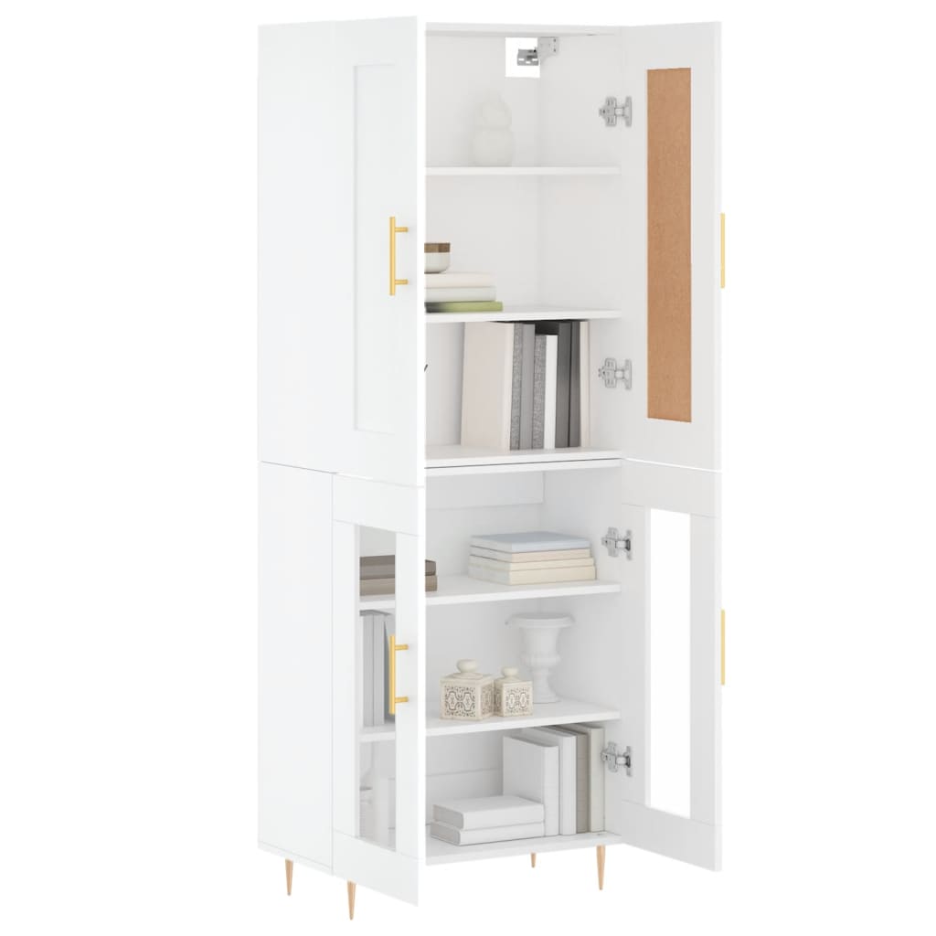 Skap Hvit 69,5x34x180 cm