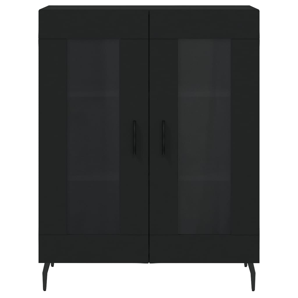 Skap Svart 69,5x34x180 cm