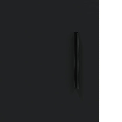 Skap Svart 69,5x34x180 cm