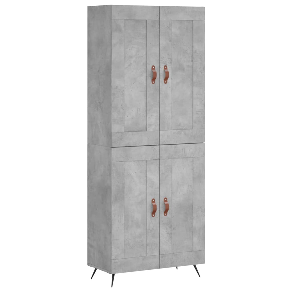 Skap Betonggrå 69,5x34x180 cm