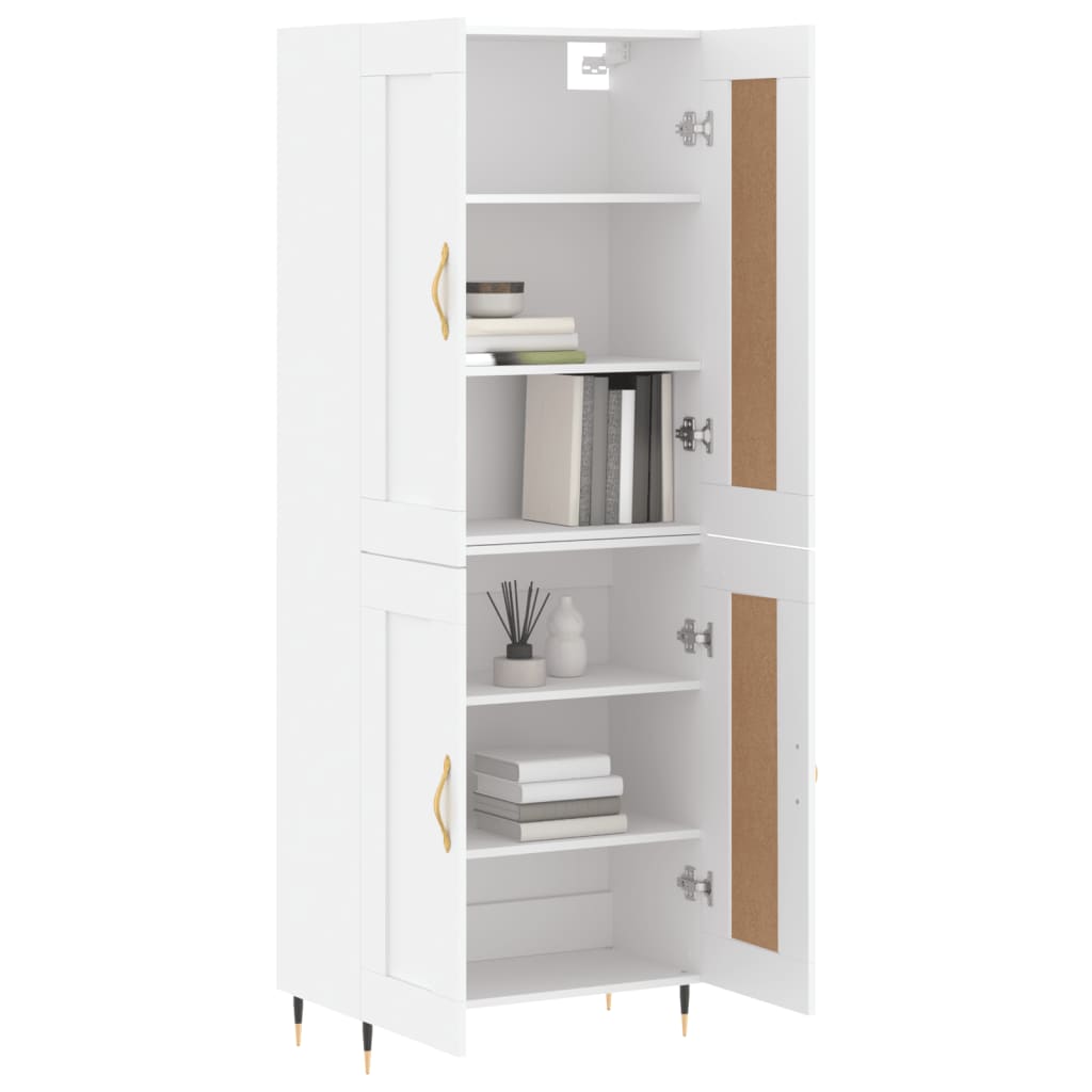 Skap Hvit 69,5x34x180 cm