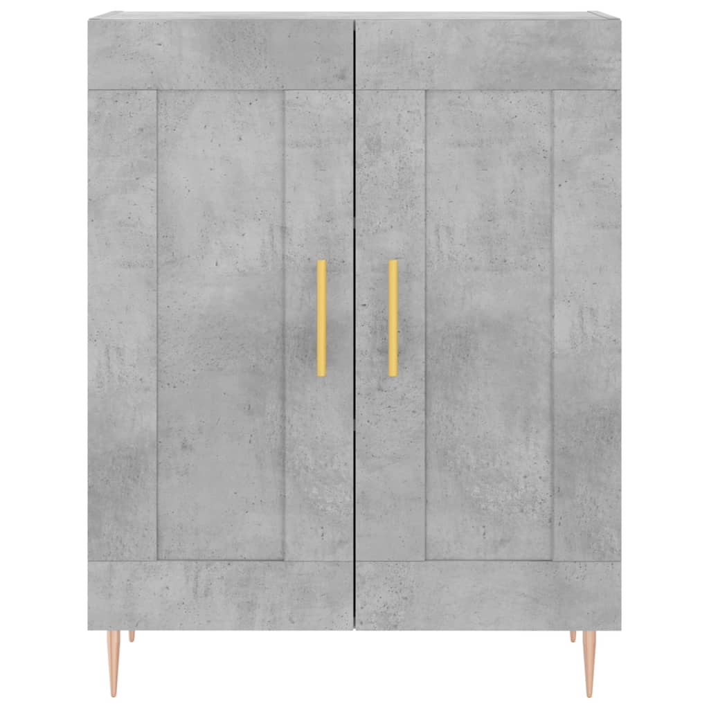Skap Betonggrå 69,5x34x180 cm
