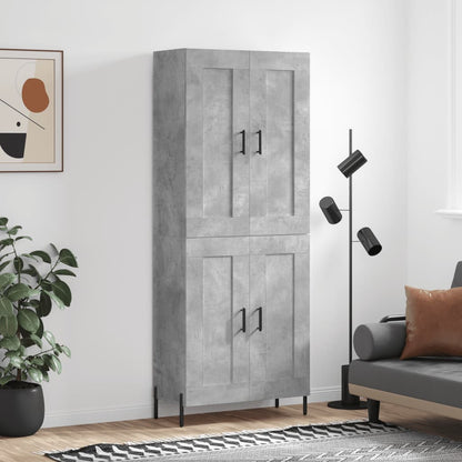 Skap Betonggrå 69,5x34x180 cm