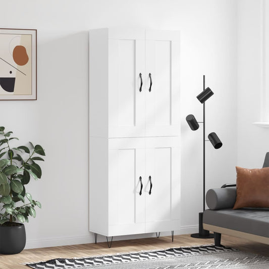 Skap Hvit 69,5x34x180 cm