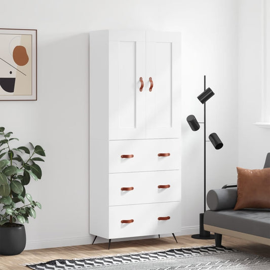 Skap Hvit 69,5x34x180 cm