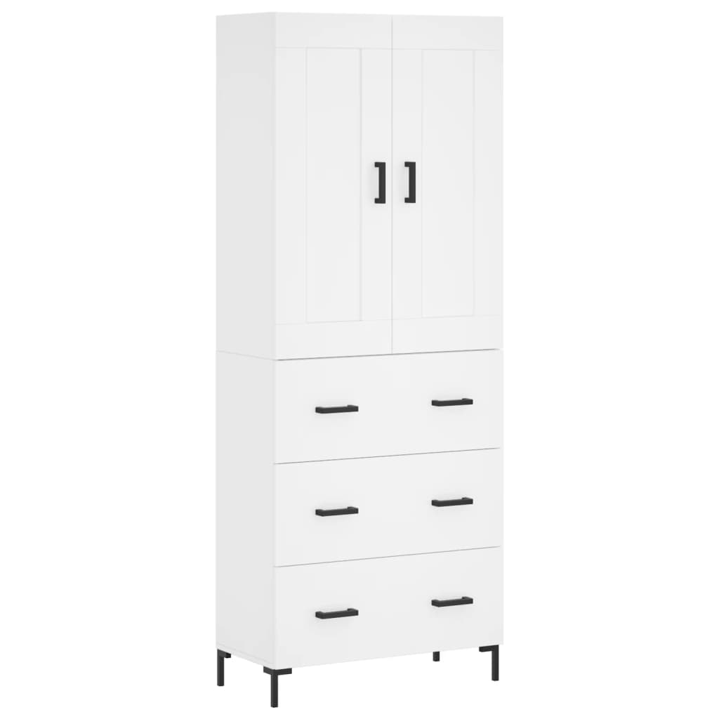 Skap Hvit 69,5x34x180 cm