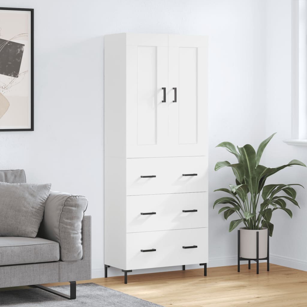 Skap Hvit 69,5x34x180 cm