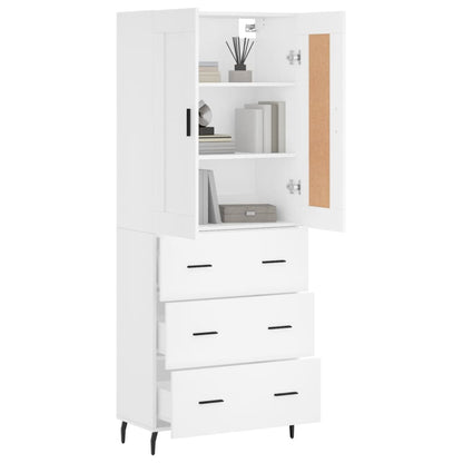 Skap Hvit 69,5x34x180 cm