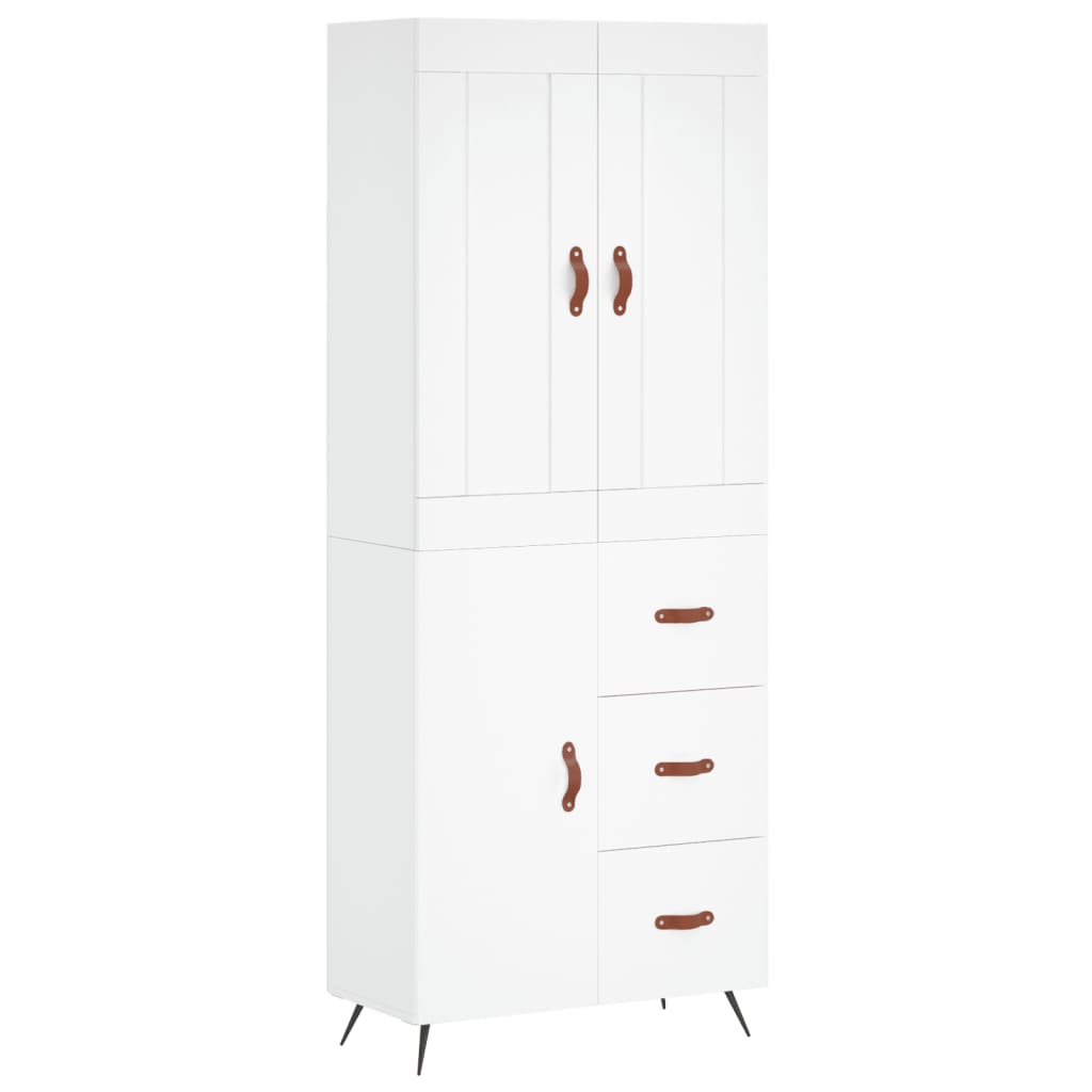 Skap Hvit 69,5x34x180 cm