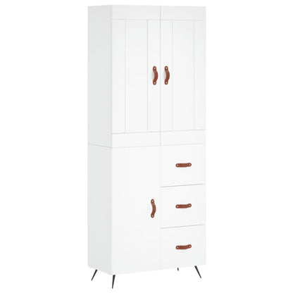 Skap Hvit 69,5x34x180 cm