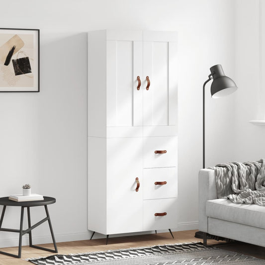 Skap Hvit 69,5x34x180 cm