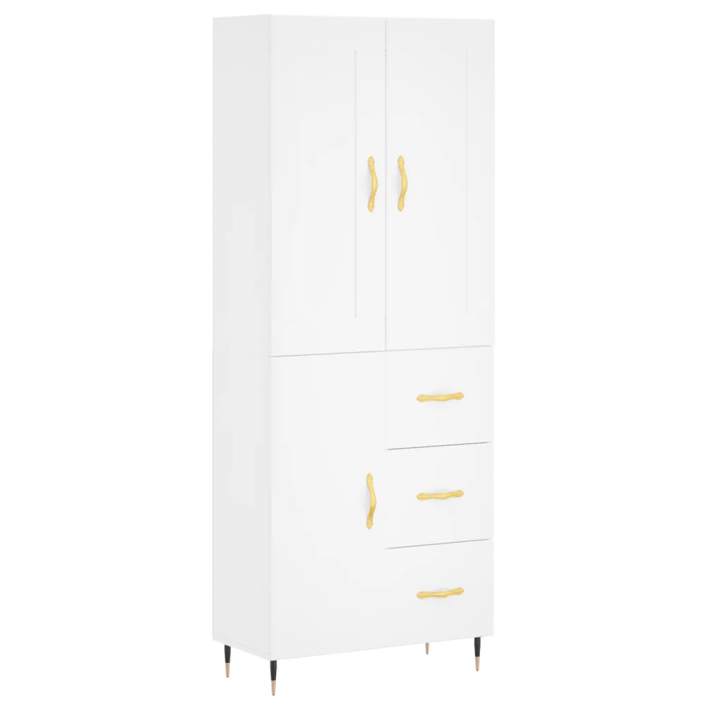 Skap Hvit 69,5x34x180 cm