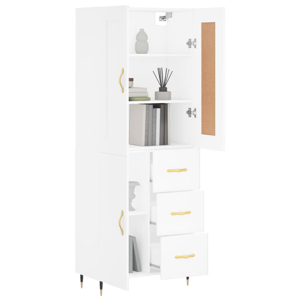 Skap Hvit 69,5x34x180 cm