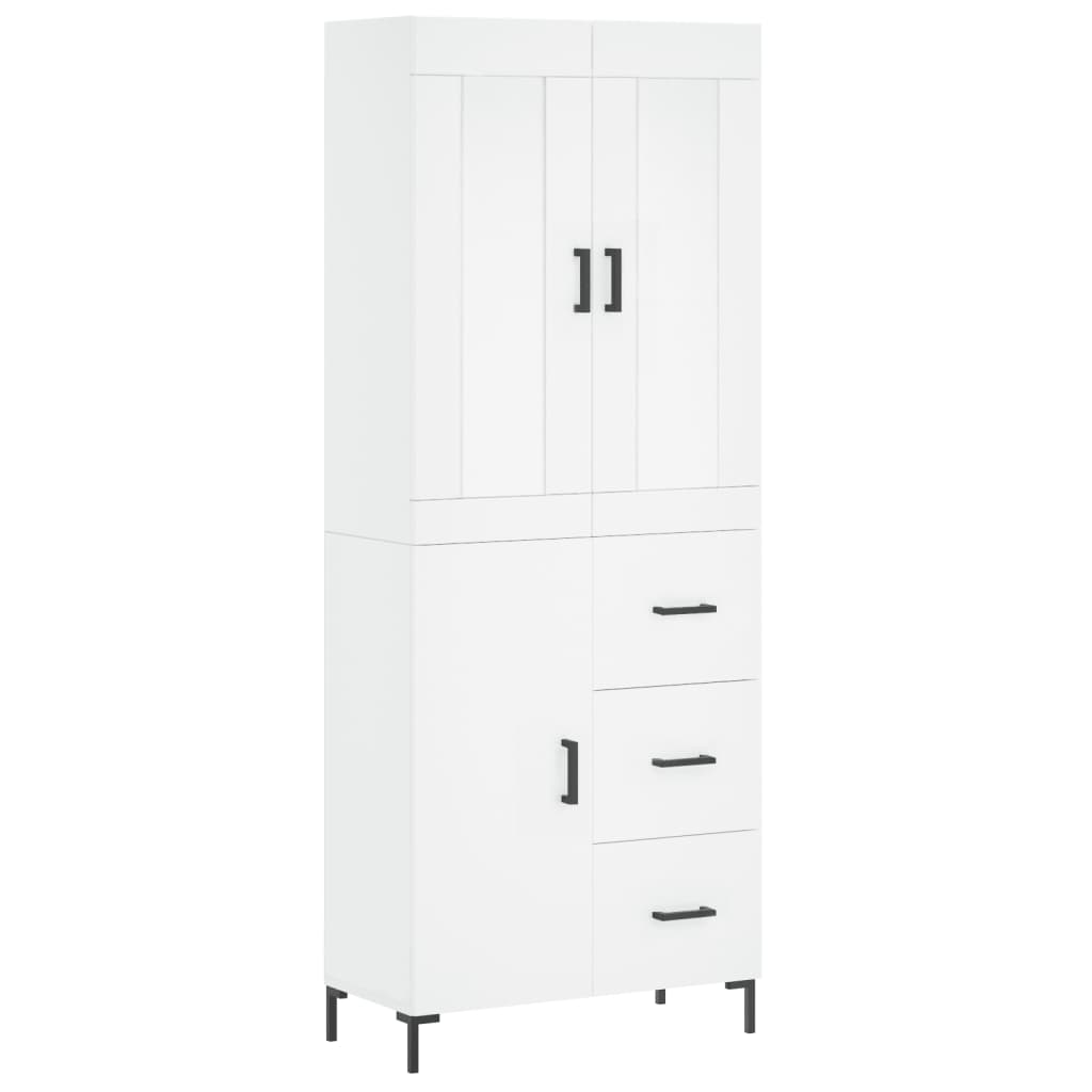 Skap Hvit 69,5x34x180 cm