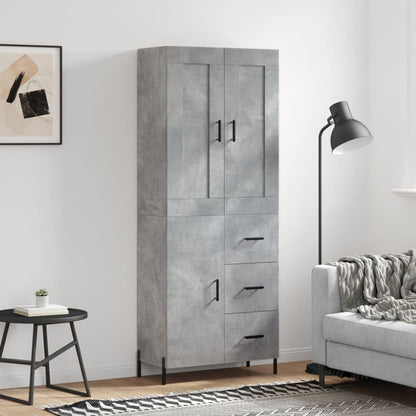 Skap Betonggrå 69,5x34x180 cm