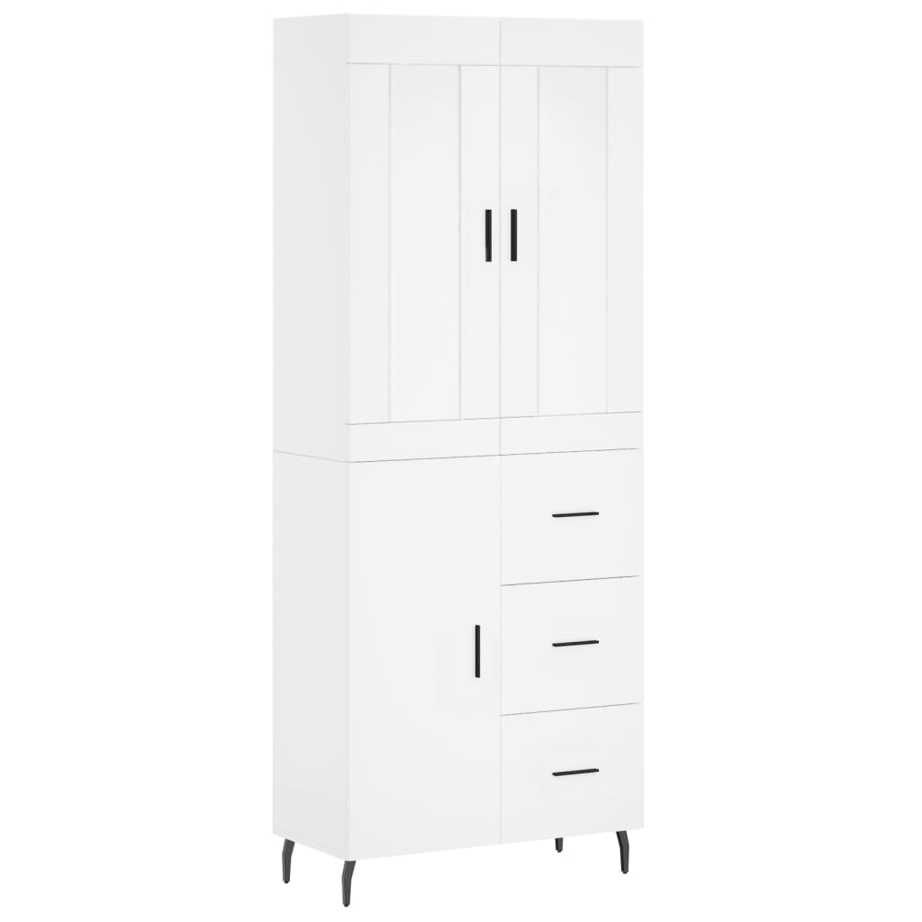 Skap Hvit 69,5x34x180 cm