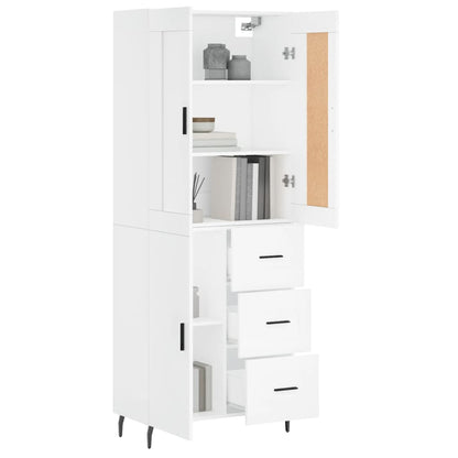 Skap Hvit 69,5x34x180 cm