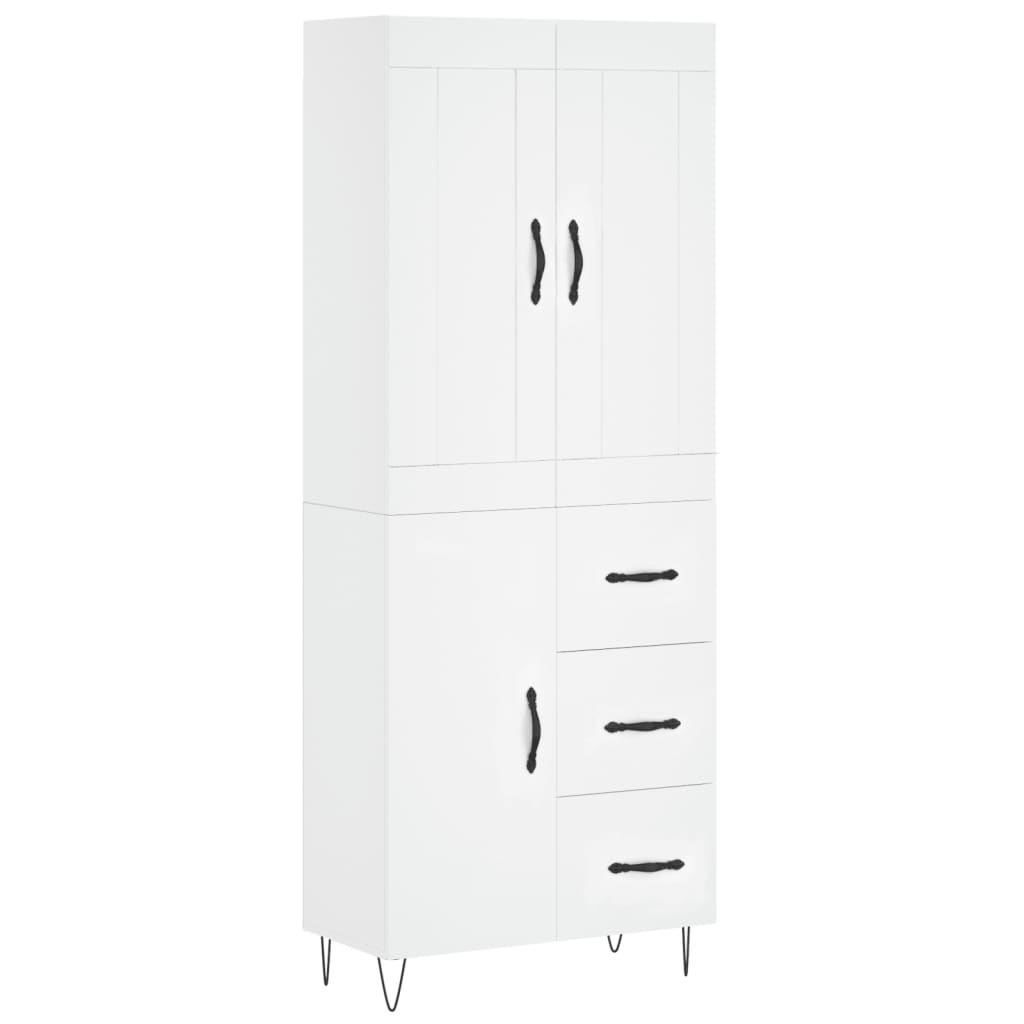 Skap Hvit 69,5x34x180 cm