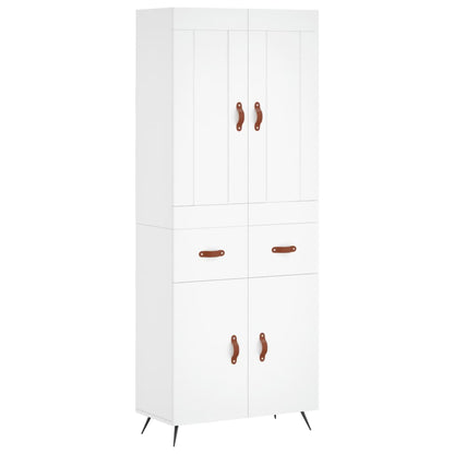 Skap Hvit 69,5x34x180 cm