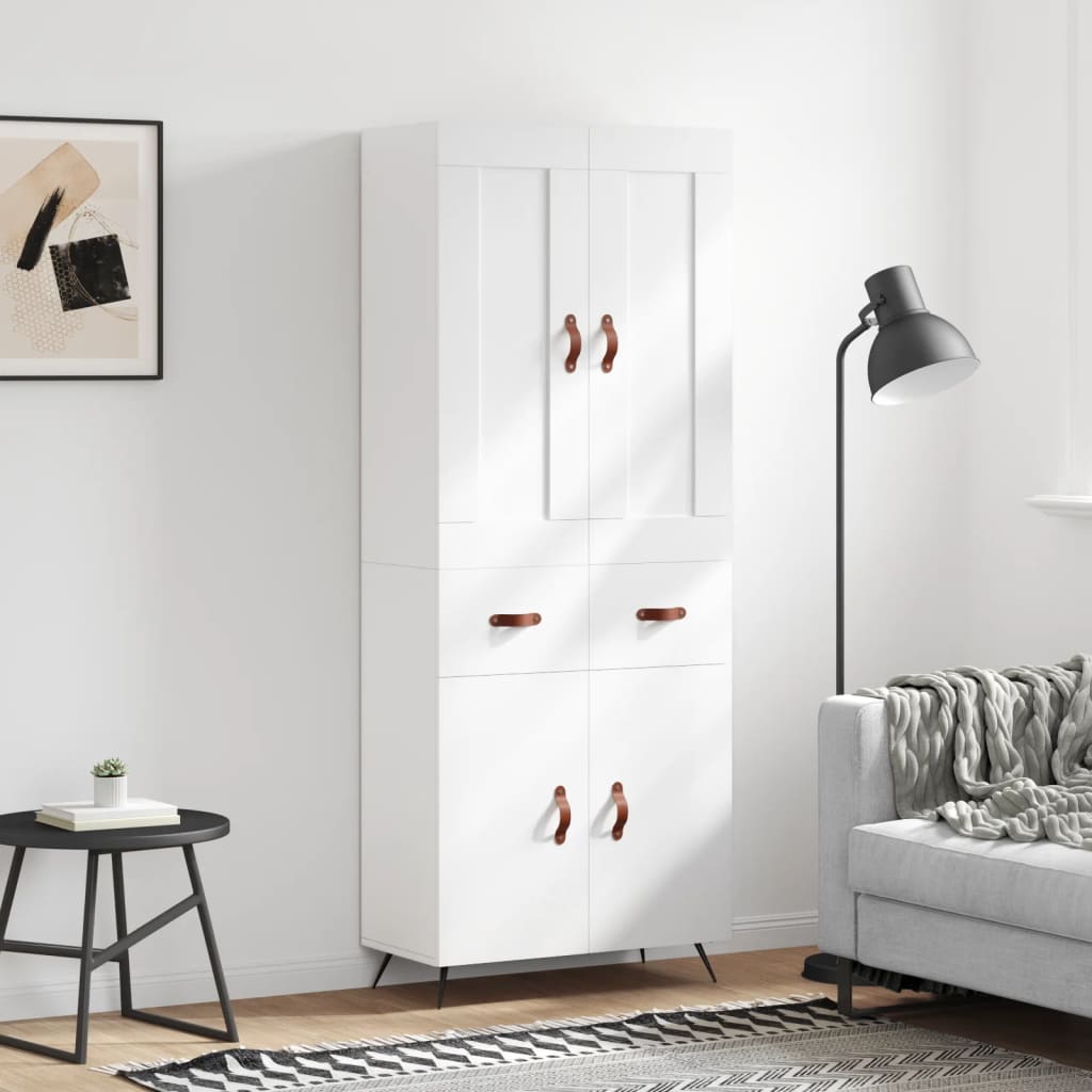 Skap Hvit 69,5x34x180 cm