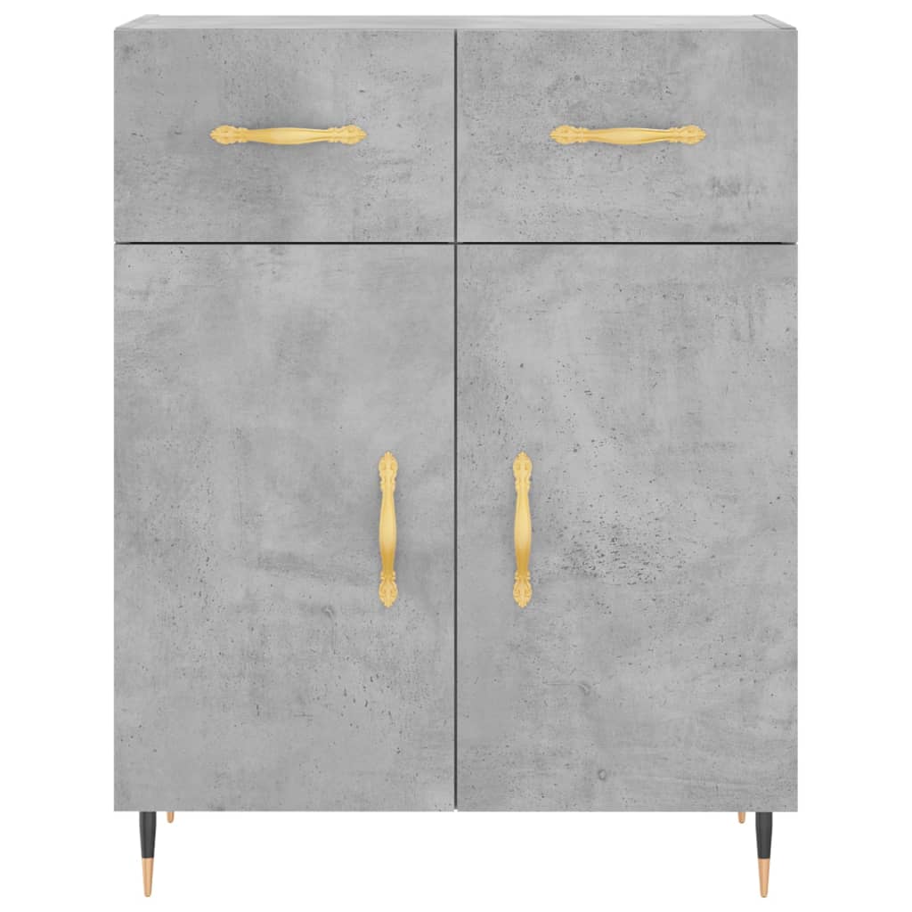 Skap Betonggrå 69,5x34x180 cm