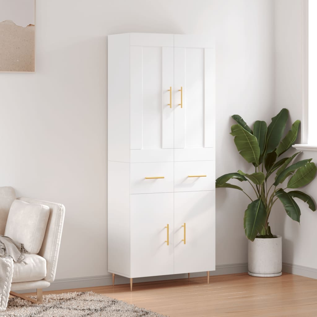 Skap Hvit 69,5x34x180 cm