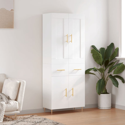 Skap Hvit 69,5x34x180 cm