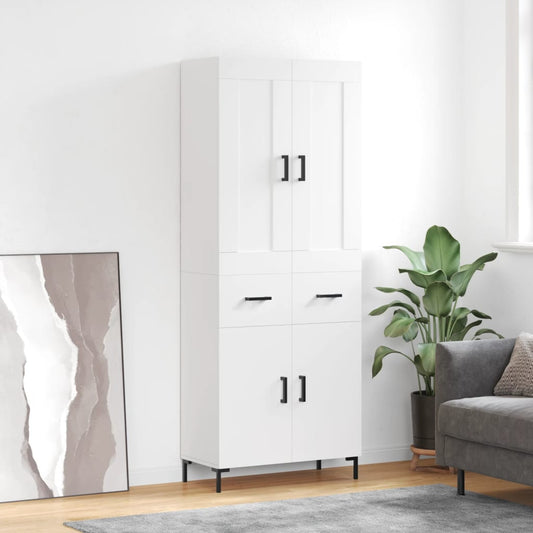 Skap Hvit 69,5x34x180 cm