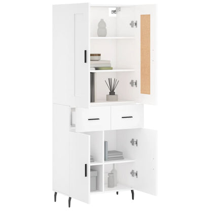 Skap Hvit 69,5x34x180 cm
