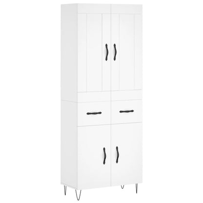 Skap Hvit 69,5x34x180 cm