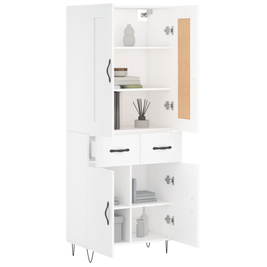 Skap Hvit 69,5x34x180 cm