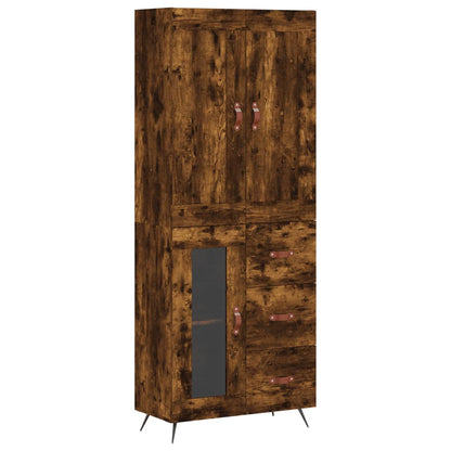 Skap Røkt Eik 69,5x34x180 cm