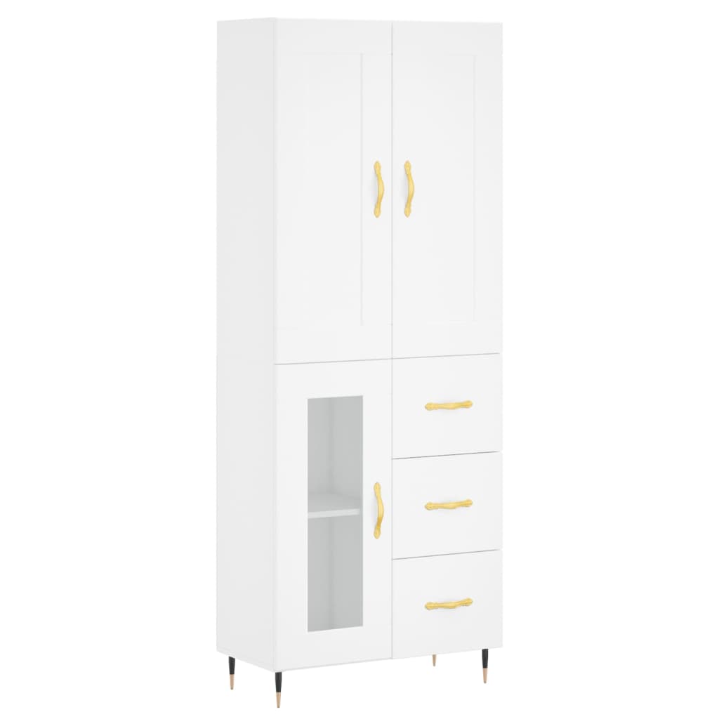 Skap Hvit 69,5x34x180 cm