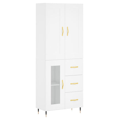 Skap Hvit 69,5x34x180 cm