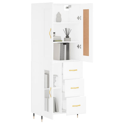 Skap Hvit 69,5x34x180 cm