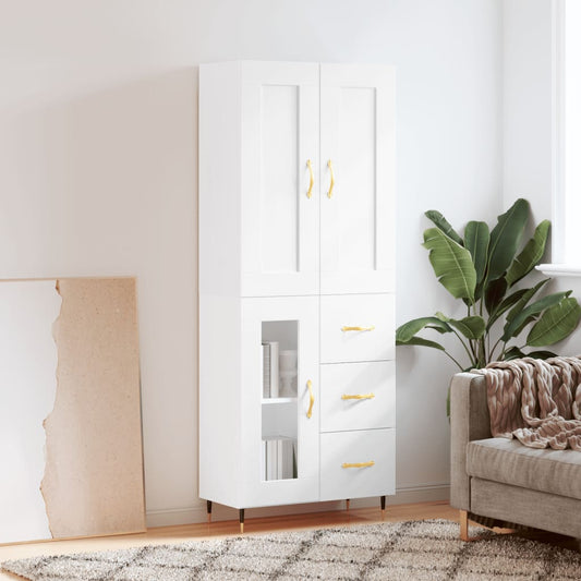 Skap Hvit 69,5x34x180 cm