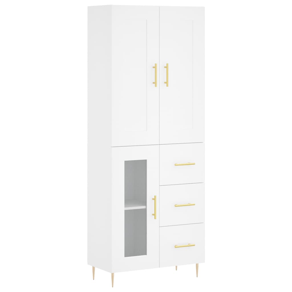 Skap Hvit 69,5x34x180 cm