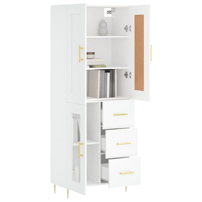 Skap Hvit 69,5x34x180 cm