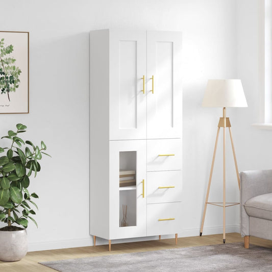 Skap Hvit 69,5x34x180 cm