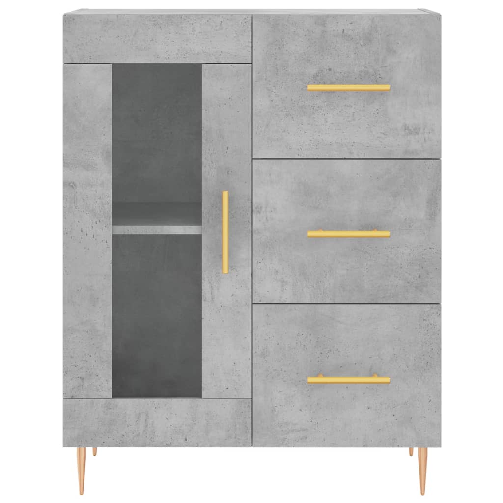 Skap Betonggrå 69,5x34x180 cm