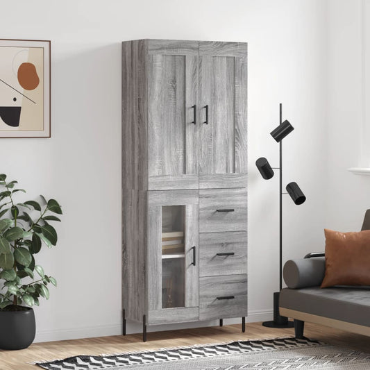 Skap Sonoma Grå 69,5x34x180 cm