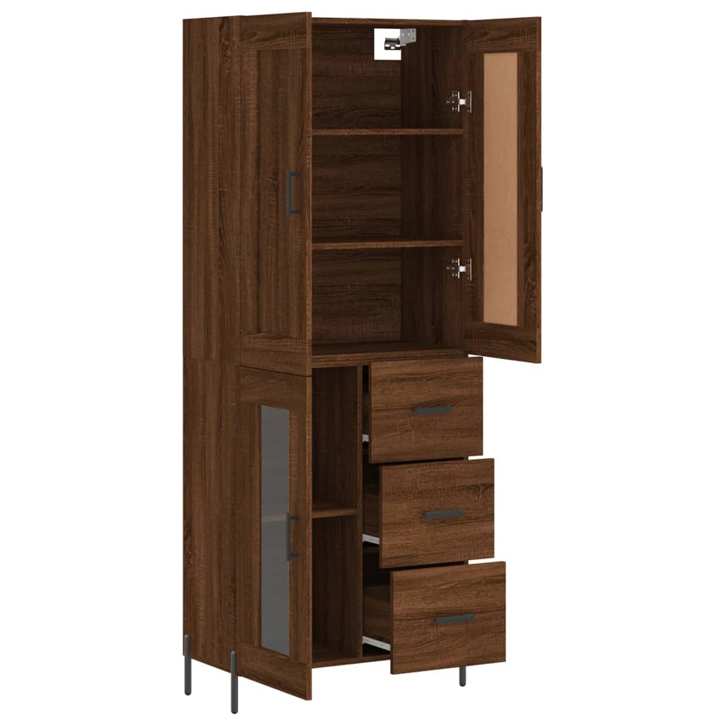 Skap Brun Eik 69,5x34x180 cm