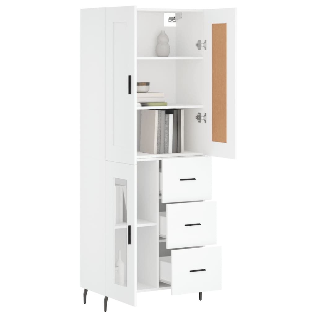 Skap Hvit 69,5x34x180 cm