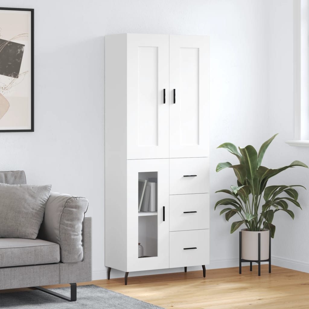 Skap Hvit 69,5x34x180 cm