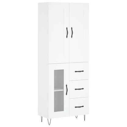 Skap Hvit 69,5x34x180 cm
