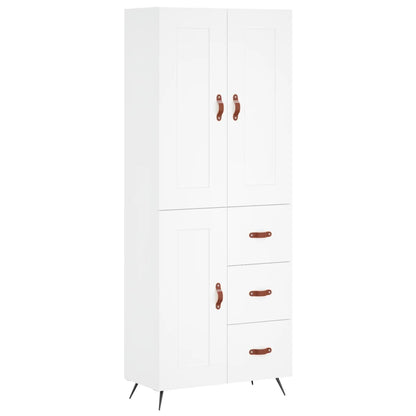 Skap Hvit 69,5x34x180 cm