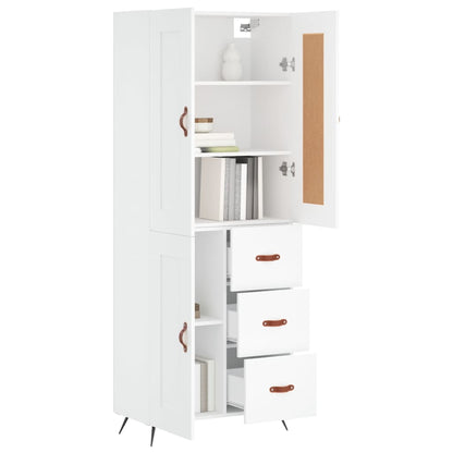 Skap Hvit 69,5x34x180 cm